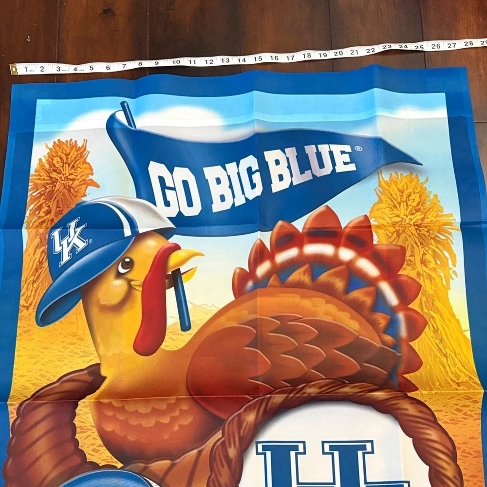 Kentucky Wildcats 'Go Big Blue' Turkey Banner (28” x 40”)